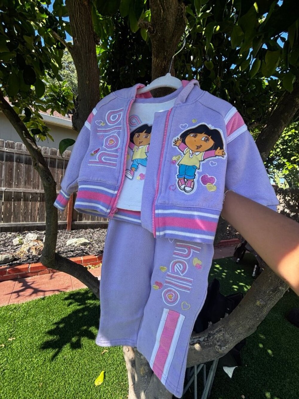 dora the explorer 3 piece tracksuit